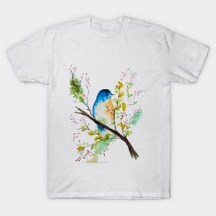 Beautiful Bird on a branch T-Shirt